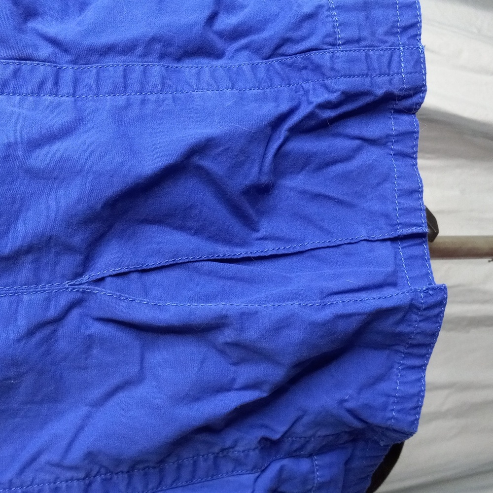 Chico's 3 XL Blue Jacket Button Front Pockets - Picture 7 of 11